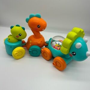 Fisher-Price Paradise Pals Dino Choo Choo Trio dinosaur push along toy 2020